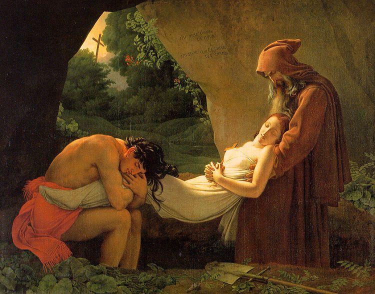 Anne-Louis Girodet-Trioson The Burial of Atala oil painting image